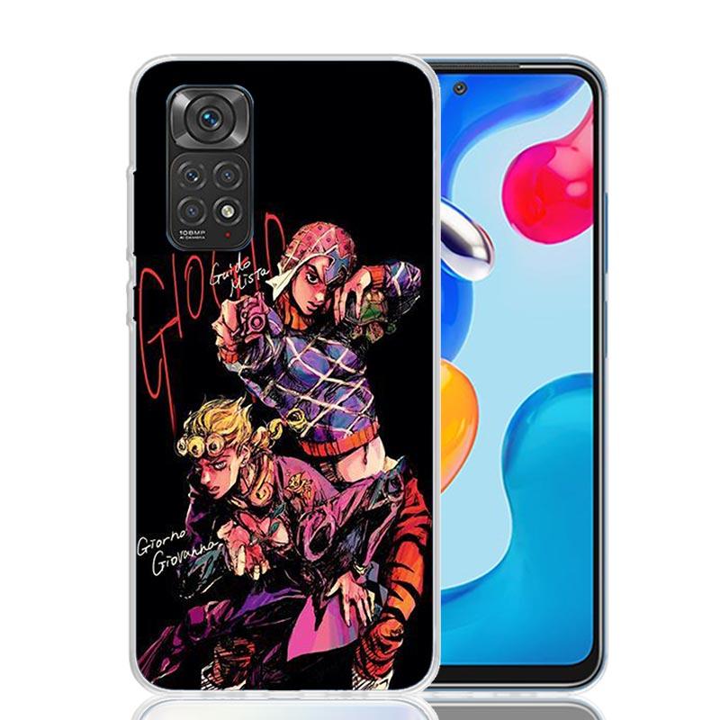 Чехол для телефона JoJo Adventure Guido Mista для Xiaomi Redmi Note 15 14 13 12S 12 Pro Plus 11S 11E 11 11T 10S 10 Арт Мягкий Узор Чехол