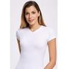 ILKE 2262 Женская футболка из лайкры с v-образным вырезом, 10 шт.