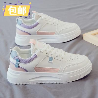 Повседневная обувь женская осенняя новая обувь на платформе женская дышащая кожаная белая обувь женская корейская версия универсальные одинарные туфли