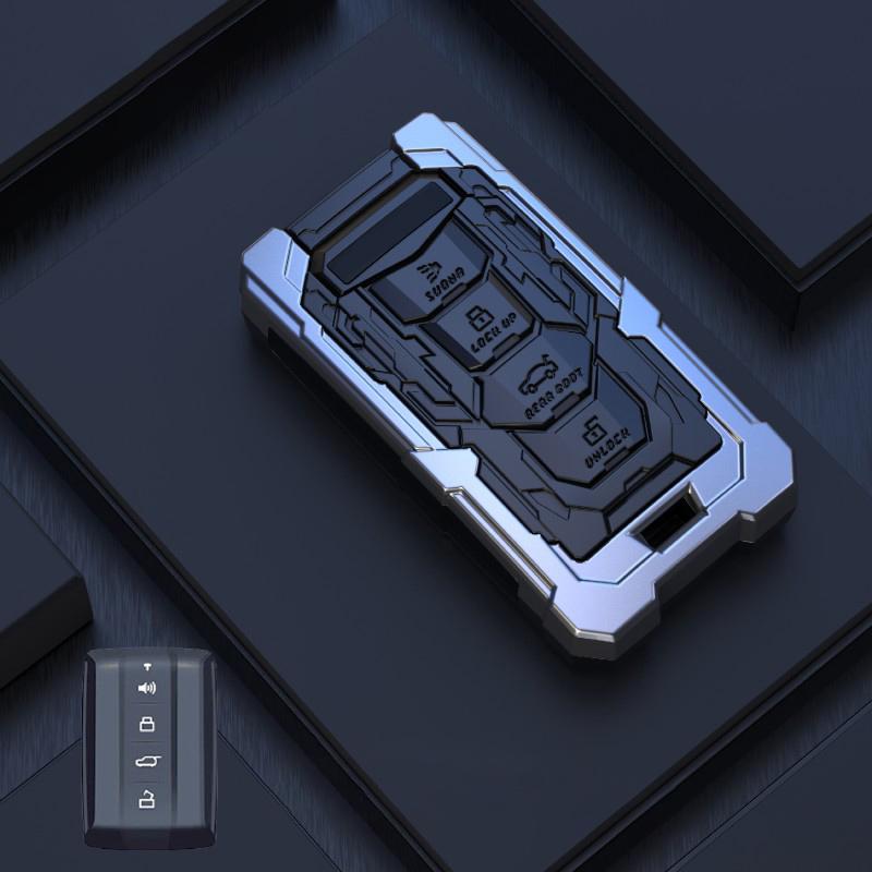 Подходит для Great Wall Gwm Wey Tank 300 500 Tank300 Tank500 Аксессуары Чехол для защиты ключа из цинкового сплава 4 кнопки Корпус для дистанционного ключа