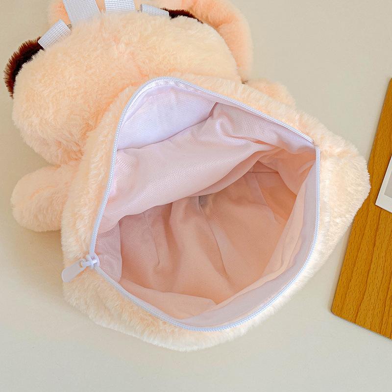 Детская Кавайная Кошка с Большими Глазами Игрушка Плюшевый Рюкзак из Фильма Милый Большой Вместимости Сумки с Плюшевыми Животными Мальчики Девочки Женщины Мягкий Рюкзак Подарки