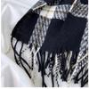 Women's Plaid Scarf - Windproof Warm Winter Scarf with Fringe Tassels Multi-Color Options for Casual & Formal Outfits