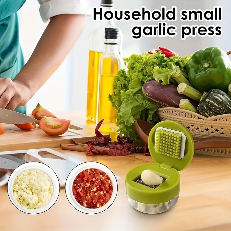 Multifunctional Stainless Steel Garlic Press Easy Manual Garlic Meat Grinder Slicer Grinder Kitchen Tools Kitchen Gadgets
