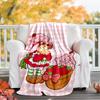 1pc Strawberry Princess6 Theme Blanket - Digital Print, Polyester, Cozy for All Seasons, Perfect for Outdoor, Camping, and Travel