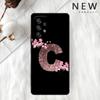 Розовый модный чехол с цветочным письмом для Samsung Galaxy A52 A12 A51 A32 A21s A71 A32 5G A12 A22 A53 A31 A13 A72, чехол для телефона