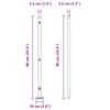 Fence Posts for Concrete Embedding 7 Pieces Green