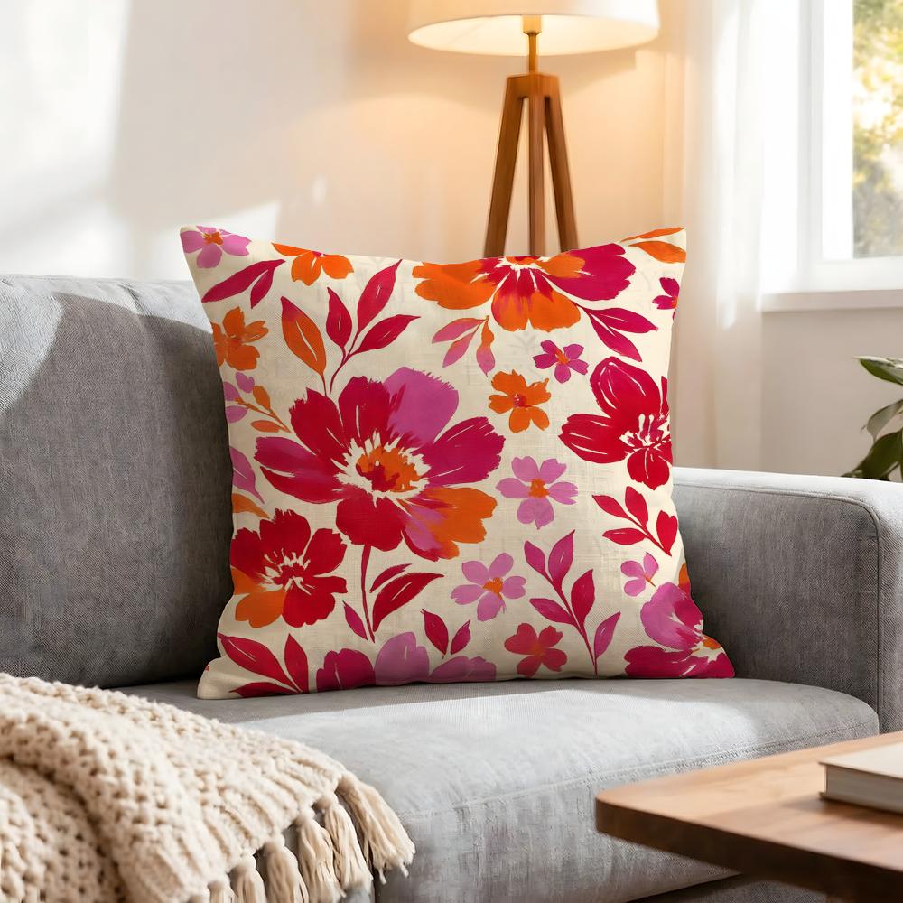 Pattern Poppy Pattern Cushion Cover Pcs Decorative Covers Soft Cushion Case for Sofa Couch Decor x x Pillowcases