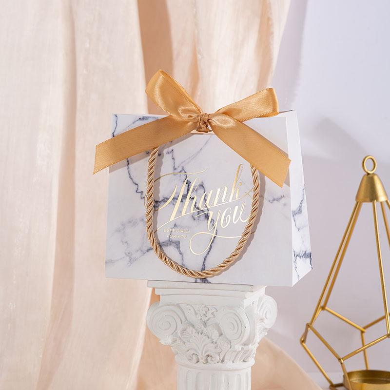 WTEMPO 20PCS 6*12*14CM Party Handheld Gift Bags Candy Bags with Ribbon and Rope Suitable for Easter Birthday Wedding Christmas New Year