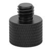 Mic Stand Adapter 5 8 Inch Female To 3 8 Inch Male Screw Thread Adapter for Microphone Stand MountBlack