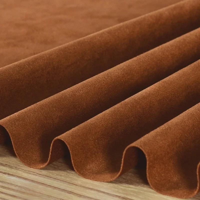 100x150cm Suede Fabric Stretch Double Microfiber for Costume Dresses Skirt Sewing Stretch Frosted Cloth Plain Material