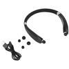 SX-991 Foldable Neck Hanging Type Telescopic Headset Wireless Bluetooth Earphone(Black)