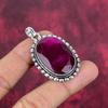 Ruby Pendant Gemstone Jewelry, 925 Solid Sterling Silver Handmade Pendant, Latest Design Jewelry