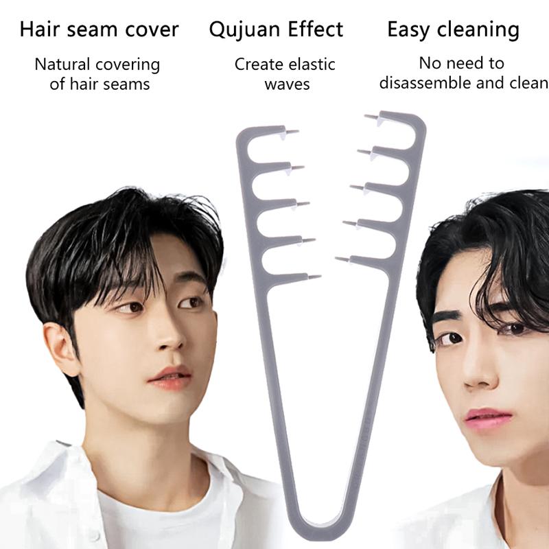 Расческа для укладки волос с широкими зубьями, расческа для челки, расчески для укладки корней волос, пушистый парикмахерский инструмент для женщин и мужчин