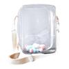 PreQuoro Ita Bag for 20-25cm Plush Toys, Large Capacity, Fully Transparent Clear PVC Shoulder Bag for Stuffed Animals and Dolls