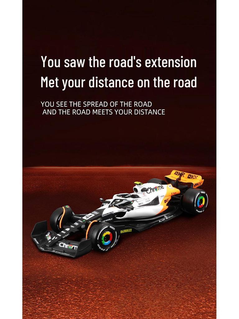 2024 Bimei McLaren F1 MCL60 1:43 Металлическая гоночная игрушечная модель автомобиля Сплав Симуляция