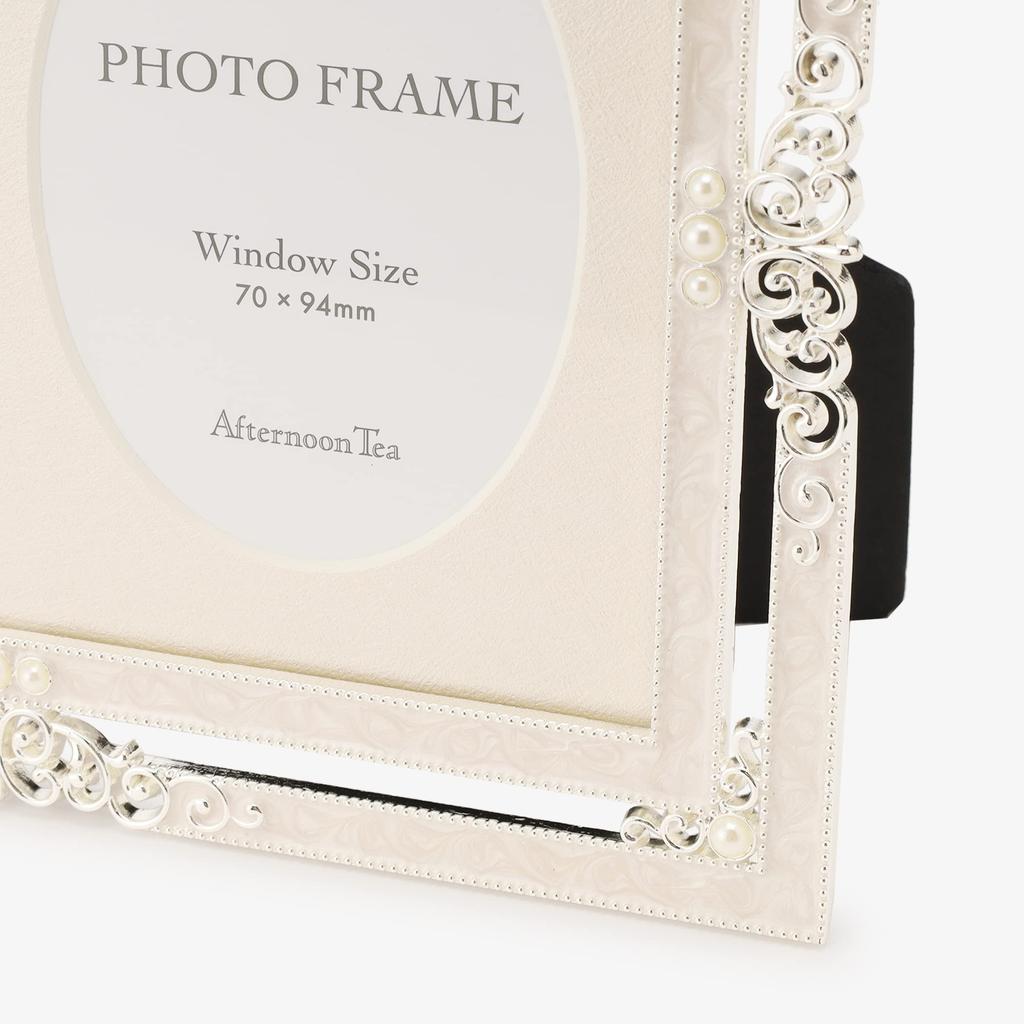 Afternoon Tea Living HF35 Silky Pearl Double Photo Frame, Silver