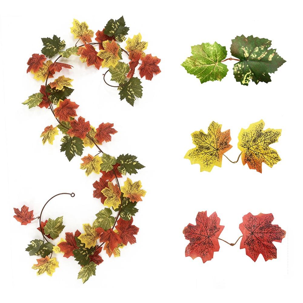 Hanging Vine Fake Plants Leaf Vines DIY Craft Autumn Decor Vine Garland Halloween Festivals