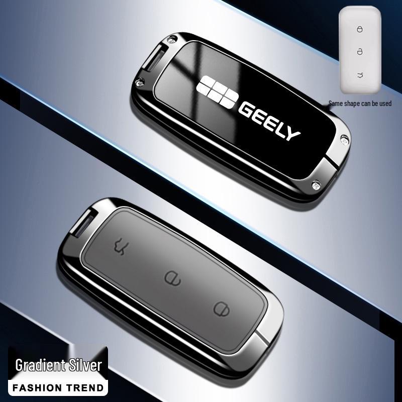 Чехол для ключа автомобиля Geely Galaxy для L7 L6 E8 - Металлический корпус с пряжкой