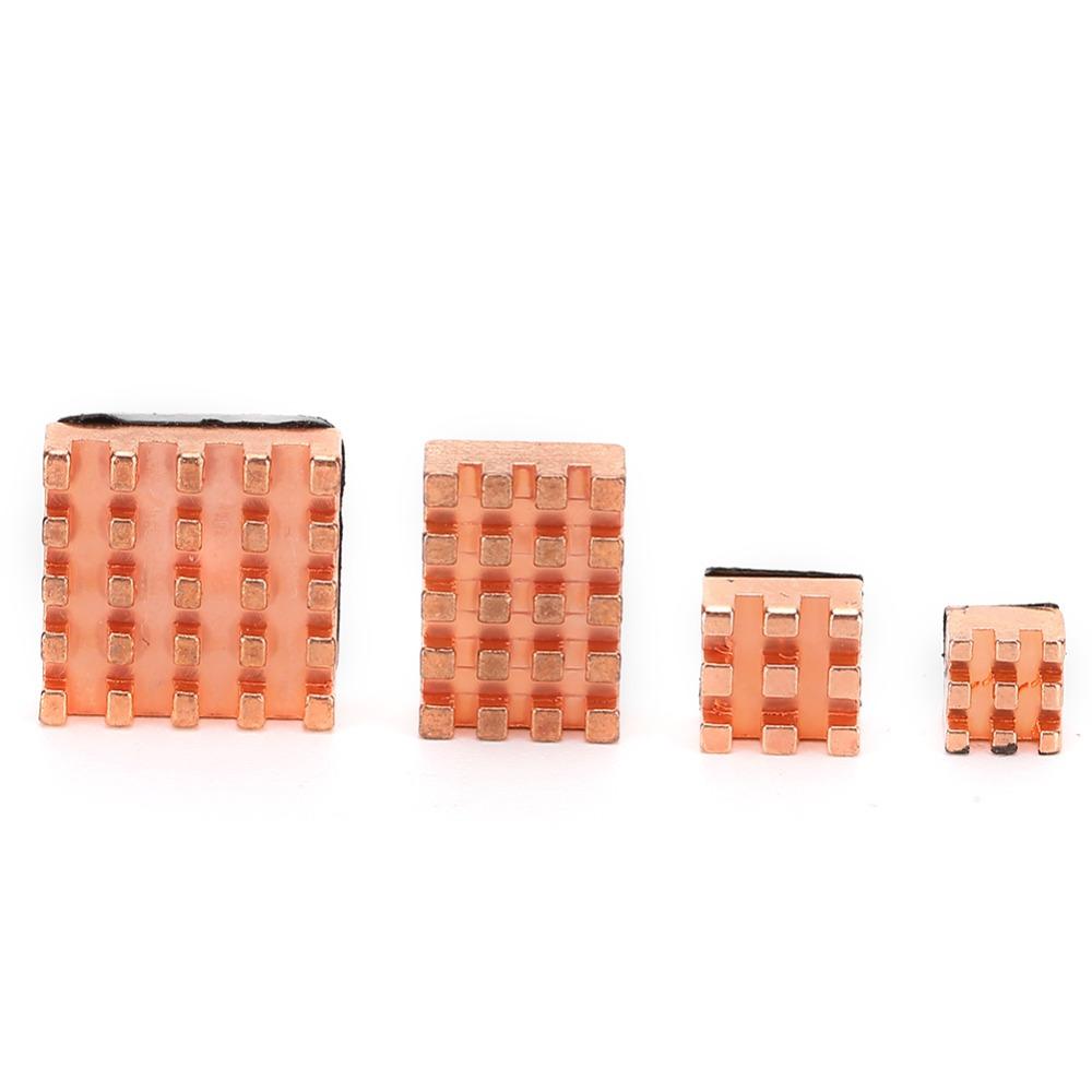 4PCS Low Profile Cooling Heat Sink for for Raspberry Pi 4B 1G 2G 4G Peripheral Cooling