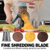 Роторная терка для сыра, многофункциональная ручная овощерезка, измельчитель арахиса и орехов с 3 роликами, прозрачная терка для фруктов и овощей