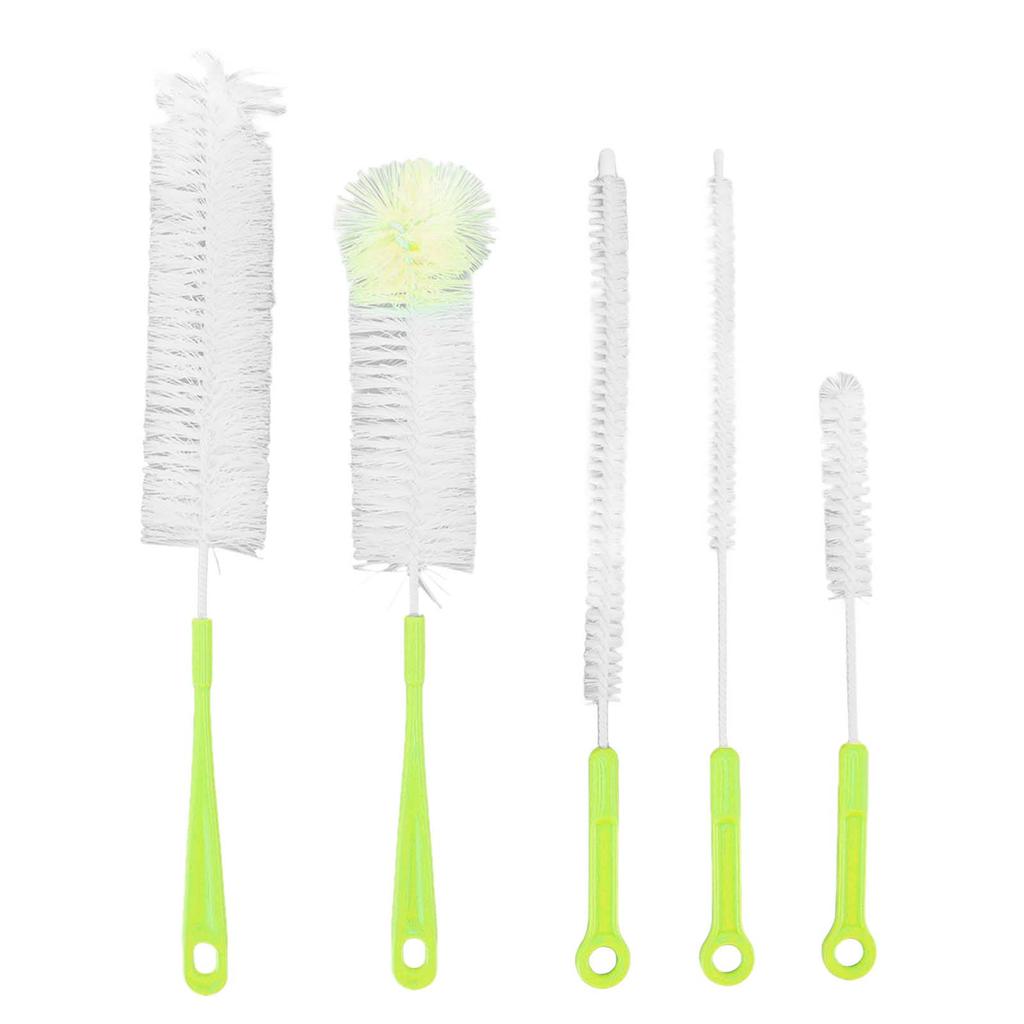 Bottle Brush Set Food Grade Long Handle 5 Types Water Bottle Cleaner for Wine Sports Bottles
