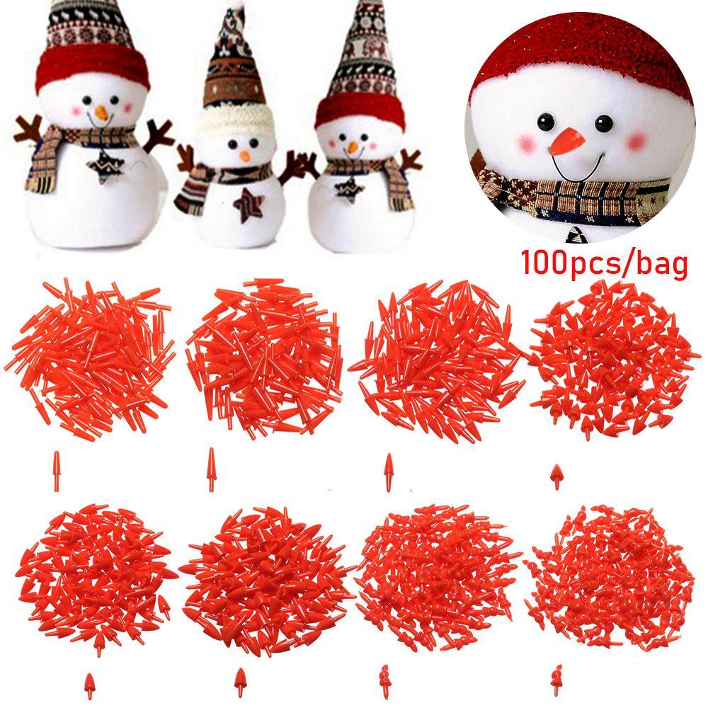 Puppet Stuffed Plush Animals Snowman Red Nose Sewing Crafting DIY Doll Noses Santa Claus Craft