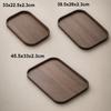 Rectangle Wood Tray Retro Style Fruit Plate Smooth Edge Tea Tray  Home