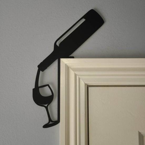 Украшение на верхнюю часть двери в виде силуэта питомца, контурный дизайн, настенная табличка, простая установка, дверной аксессуар в виде животного