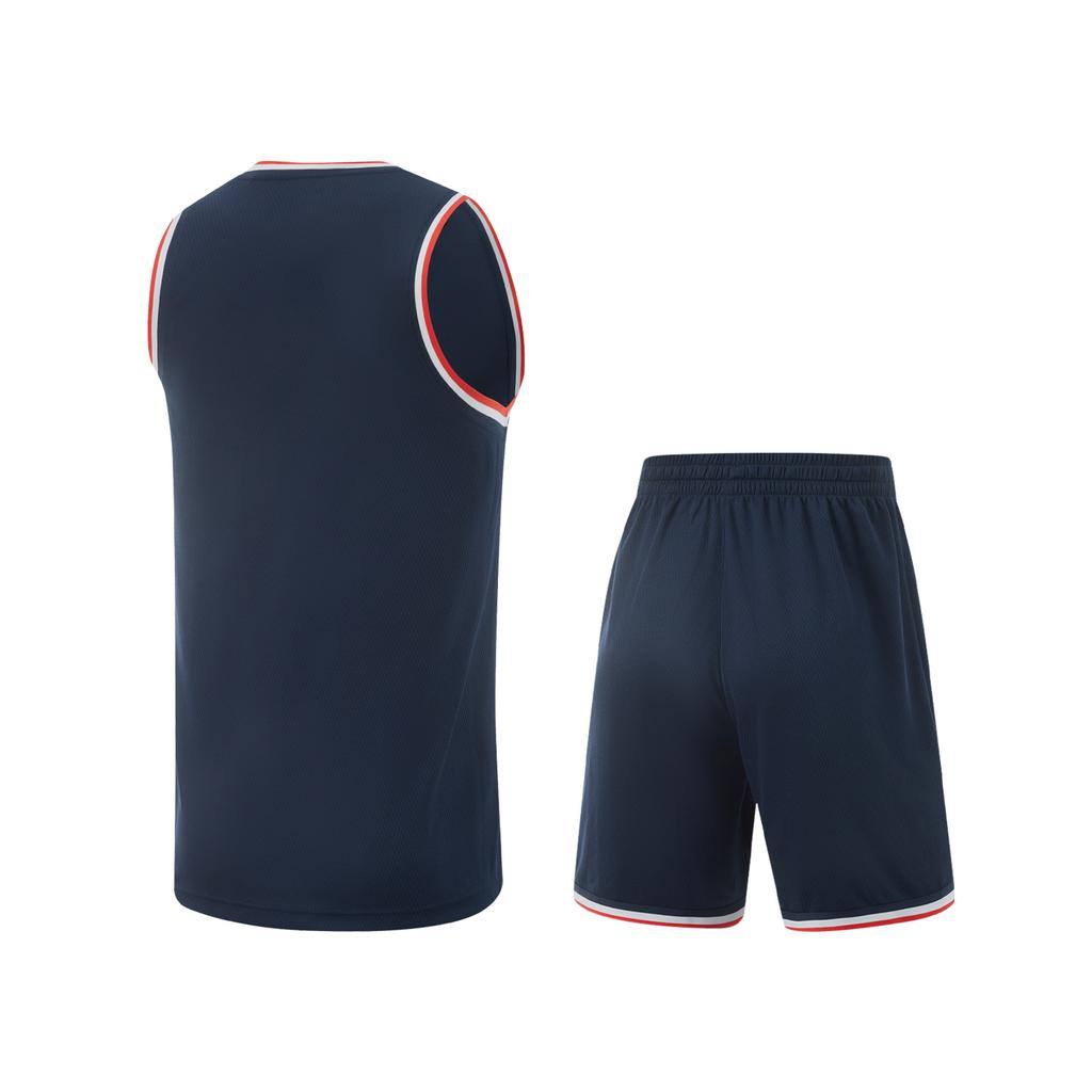 Коллекция профессионального баскетбола Li Ning Баскетбольный костюм Мужской Guangdong Blue AATV001-1
