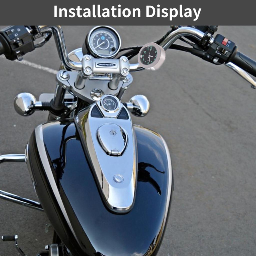 Часы на руль, серебряные часы на руль, высококачественные практичные алюминиевые ударопрочные мотоциклы-круизеры для кастомного чоппера