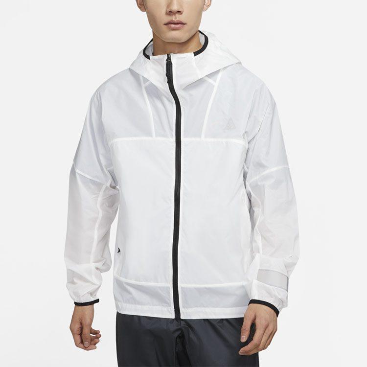 Nike Мужские куртки ACG Белые с капюшоном Умеренные Другие DR8862-100