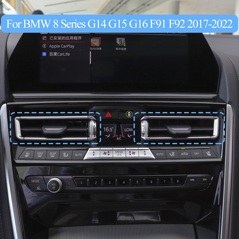 Car Front Center Air Conditioning Middle AC Vent Grille Outlet Panel Repair Kit For BMW 8 Series G14 G15 G16 F91 F92 2017-2022