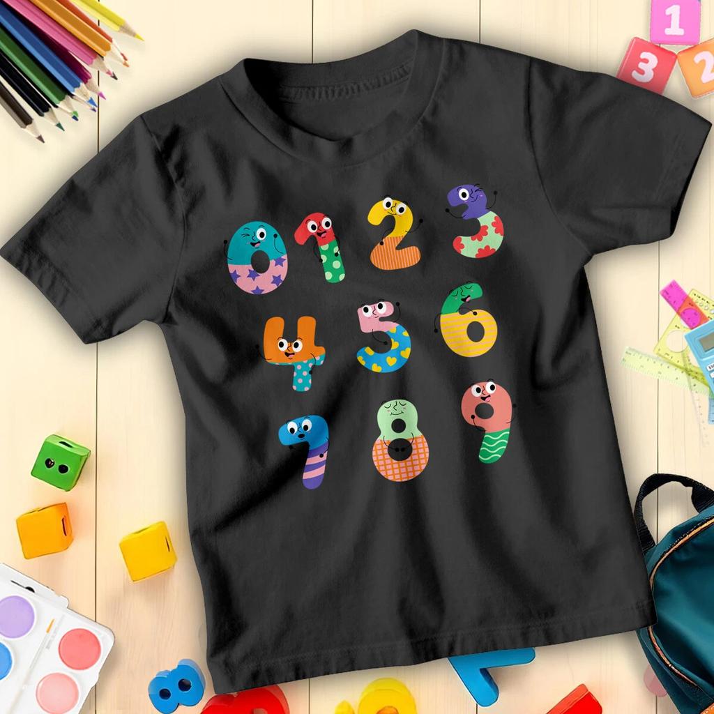 Boys and Girls Cute Maths Day Characters Number Day Ideas T-Shirt for Kids#ND