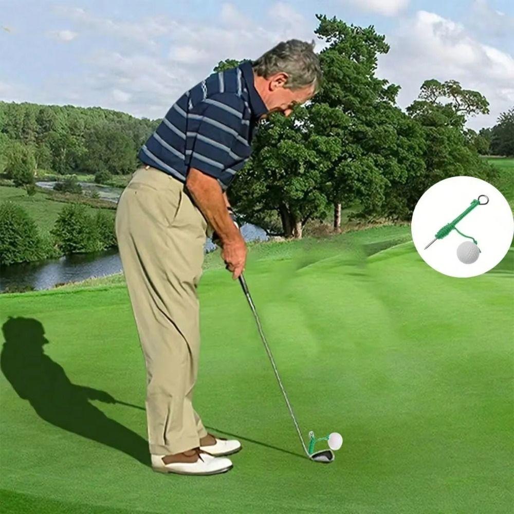 Air Flow Golf Driving Ball Swing Hit Training Rope Ball Portable Rope Golf Balls For Beginner