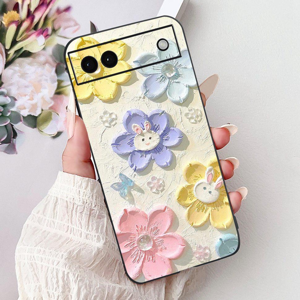 Luxury Painted Cover For Google Pixel 6A Case Soft Silicone Phone Case For Google Pixel 6A Google6A 2022 Back Cover 6.1"