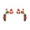 Santa Claus Xmas Door Corner Sign Wooden Door Corner Ornament Creative Door Frame Decoration