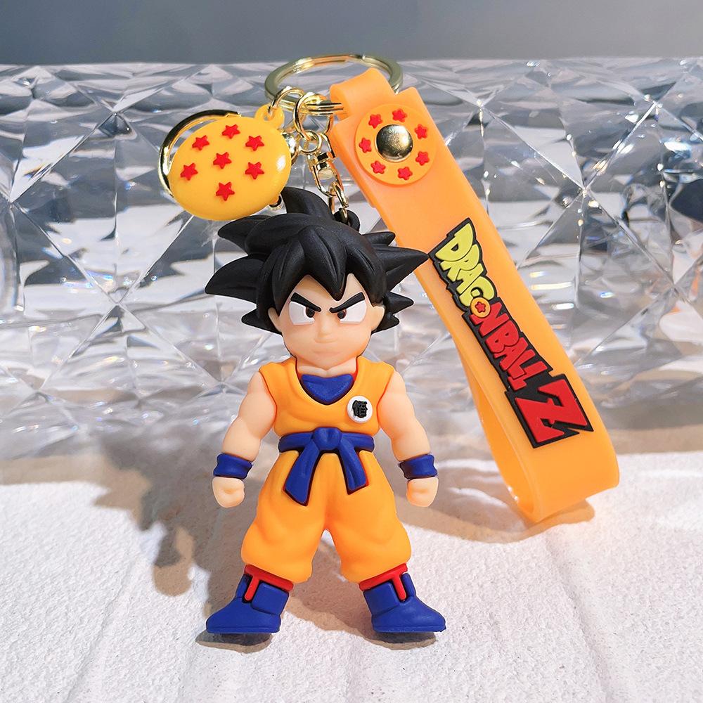 Брелок Dragon Ball Z Аниме Супер Сайян Гоку Фигурка Милый Брелок Подвеска на Сумку Украшение для Машины Аксессуары для Ключей Детская Игрушка Рождественские Подарки