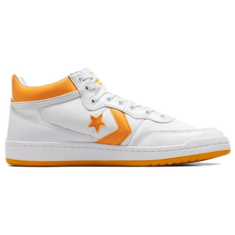 Converse Fastbreak Pro Круглый носок Удобные Теплые Нескользящие Полувысокие Кеды для Скейтборда Унисекс Желтые