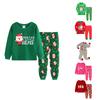 Children's Home Wear Pajamas Set Long-sleeved Tops And Long Pants Two-piece Coat Play Christmas Clothes