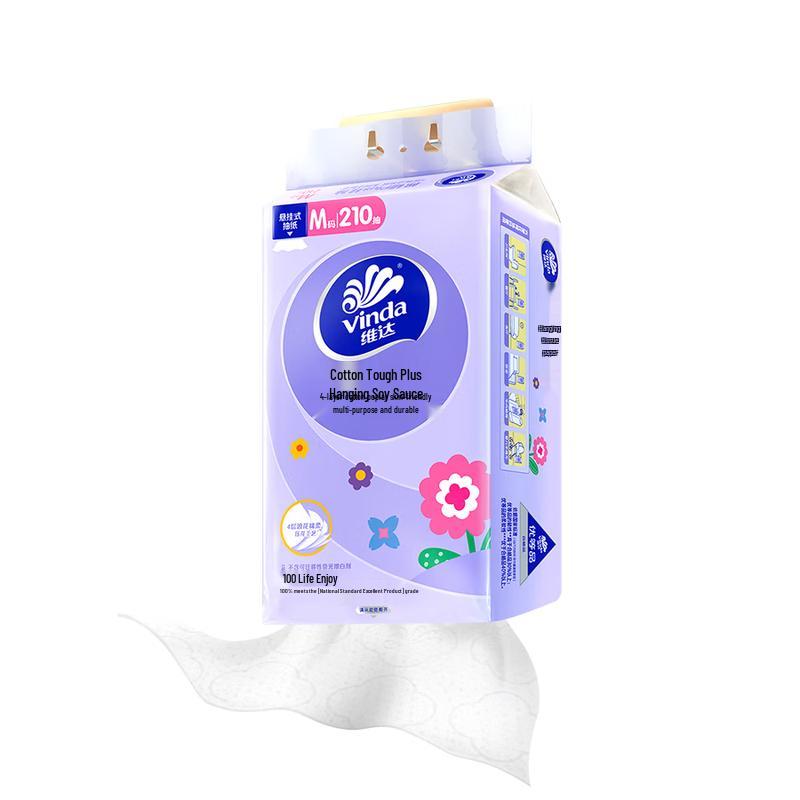 Vinda Хлопковые прочные подвесные салфетки для лица