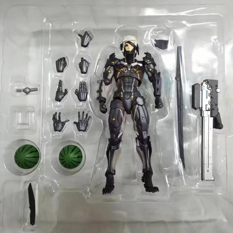 Metal Gear Rising: Revengeance Raiden Артикулируемые Фигурки Действия ПВХ brinquedos Игрушки