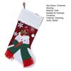 Christmas Stocking Snowman Santa Design Soft Xmas Stockings with Plush Cuff Fireplace Hanging Socks Candy Bag for Tree Fireplace