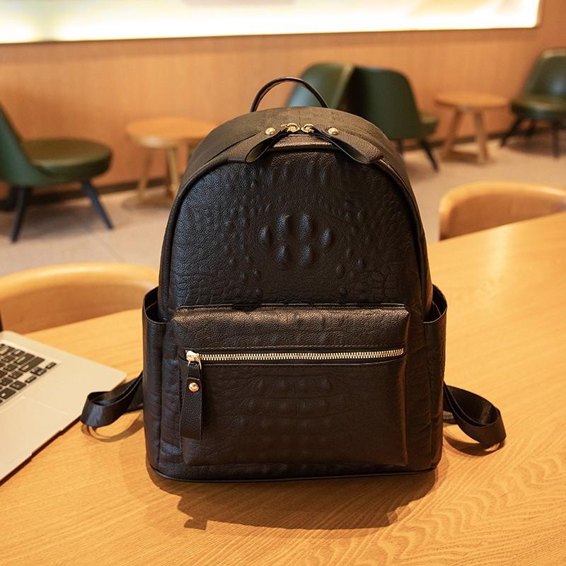 Женская кожаная сумка из крокодиловой кожи, дорожный рюкзак