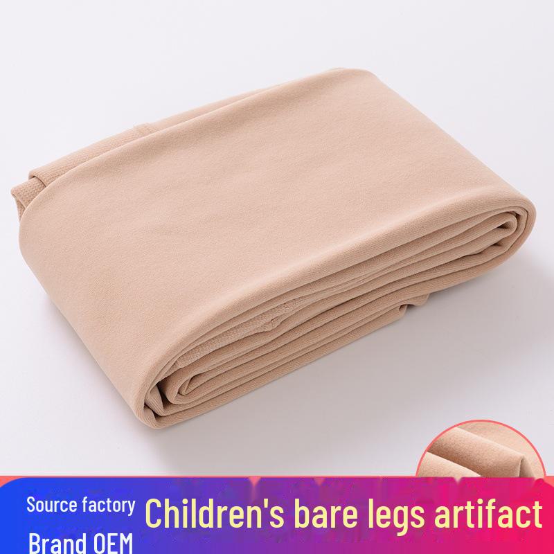 Леггинсы телесного цвета для девочек: Утолщенные колготки телесного цвета на бархатной подкладке, весна/осень.