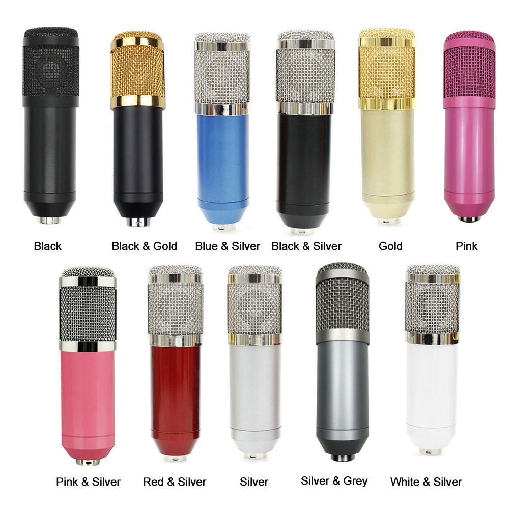 Многофункциональная звуковая карта BM800, набор микрофонов, оборудование для записи звука (Розовый и серебристый)