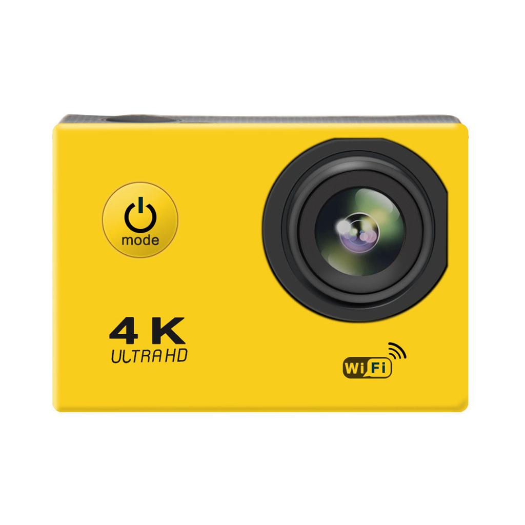 4K Video Camera Camcorder Waterproof WIFI HD Digital Camera for Outdoor Photography Yellow