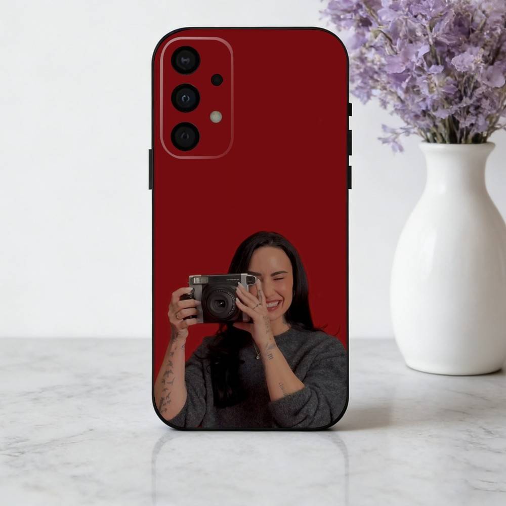 Чехол для телефона D-Demi L-LovatoS Певец Для Samsung Galaxy A73,A72,A71,A70,A53,A52,A51,Мягкий Силиконовый Черный Чехол