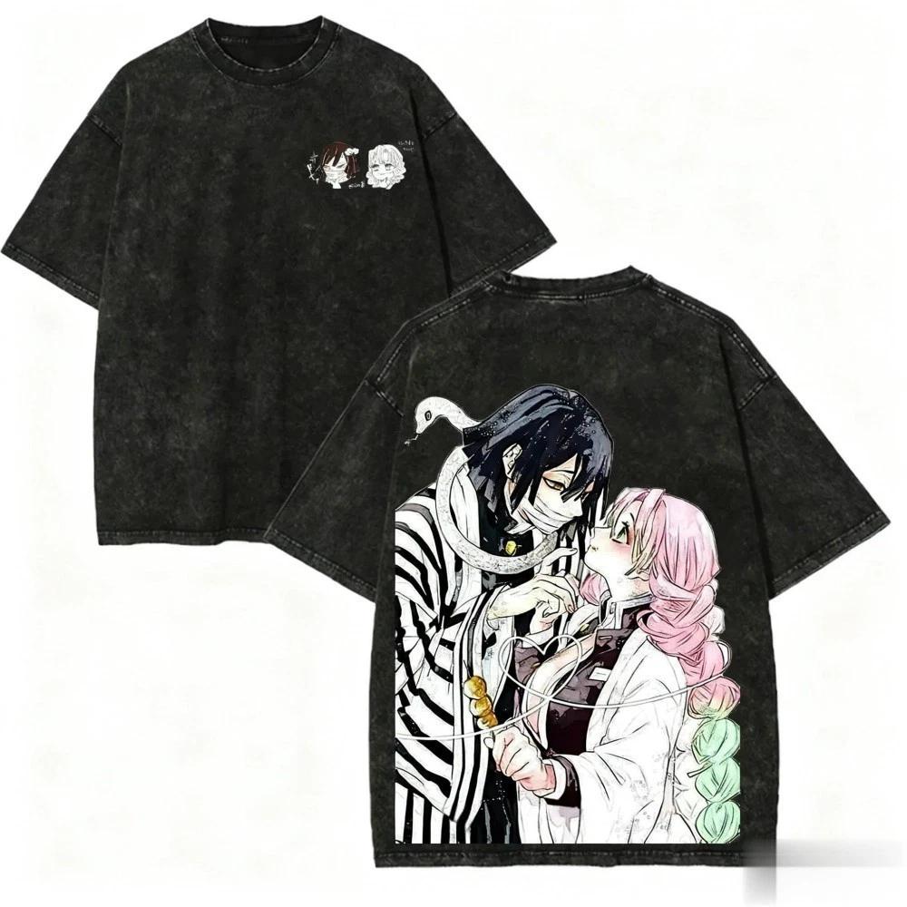 Demon Slayer Mitsuri Anime Manga T-Shirt Tee Undershirt Cotton
