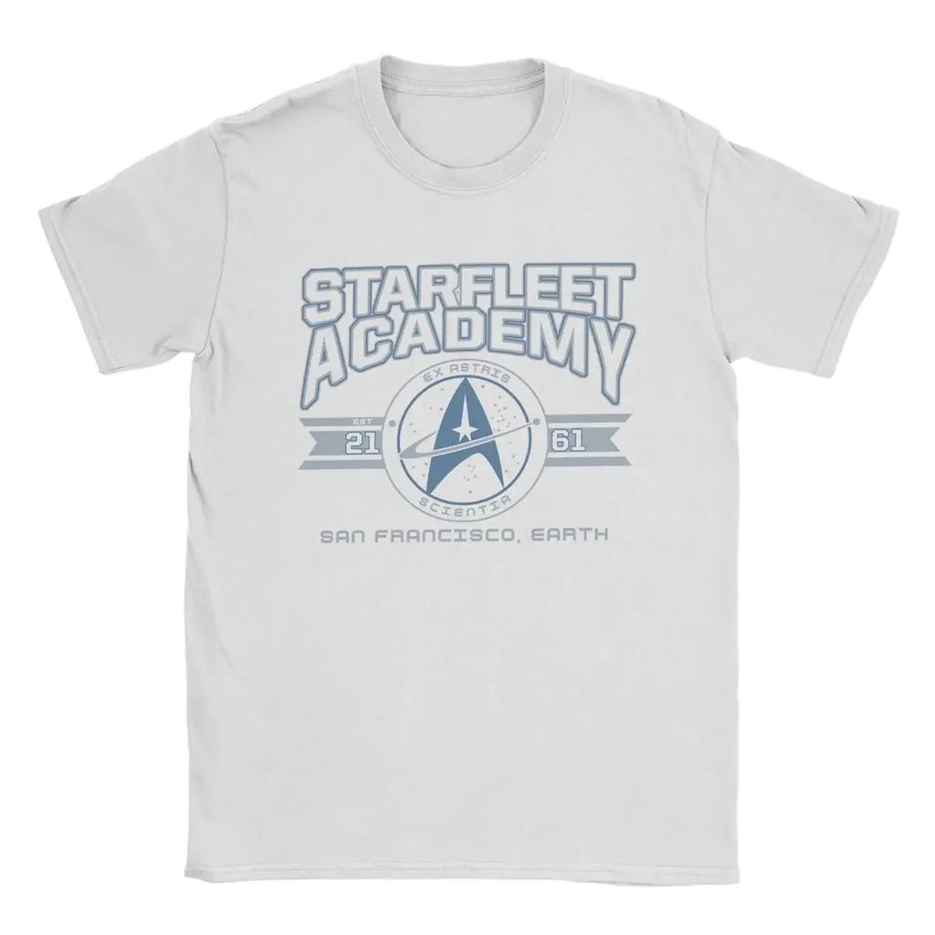 Men's T-Shirt Stars Treks Starfleet Academy Earth Creative Pure Cotton Tee Shirt Short Sleeve T Shirts O Neck Tops Printing#Color(1)