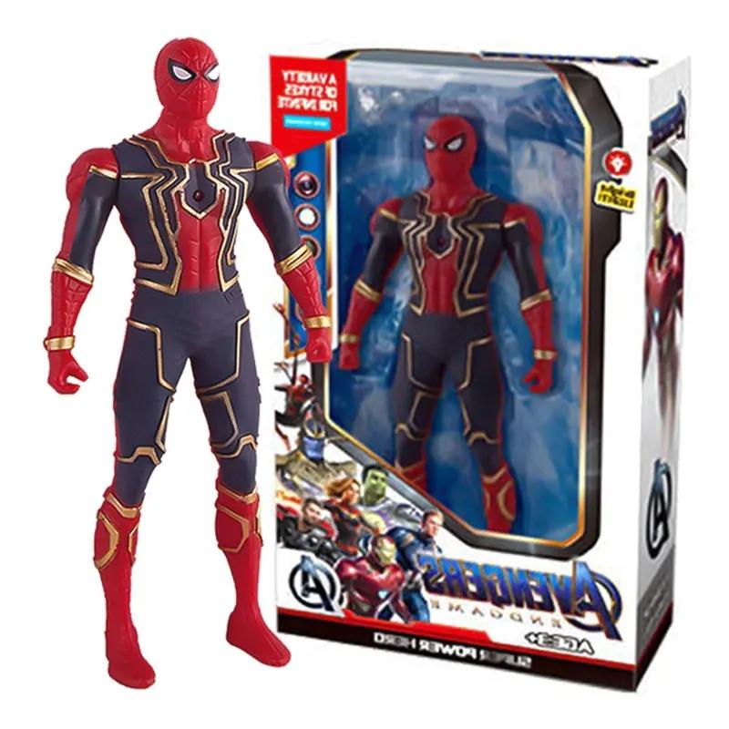 Игрушки Marvel Animation, Человек-паук, Халк, Железный человек, ПОЛИВИНИЛХЛОРИД Активные Соединяющиеся, Линия Коллекционных Фигурок Светящиеся Миниатюры, 2024